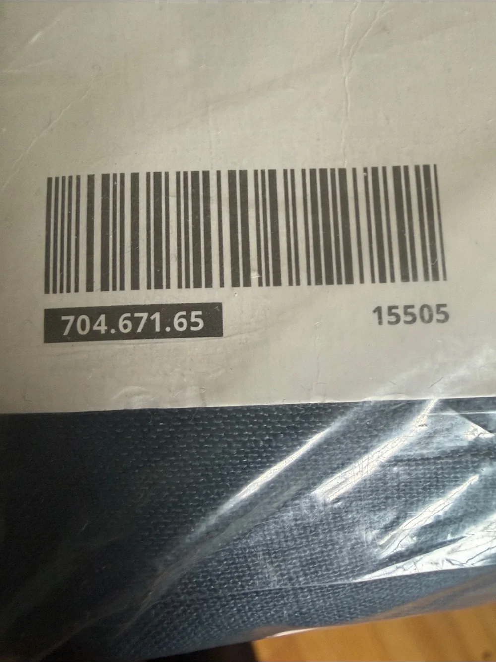 IKEA PUDERVIVA Twin Duvet Cover Set - Dark Teal Blue